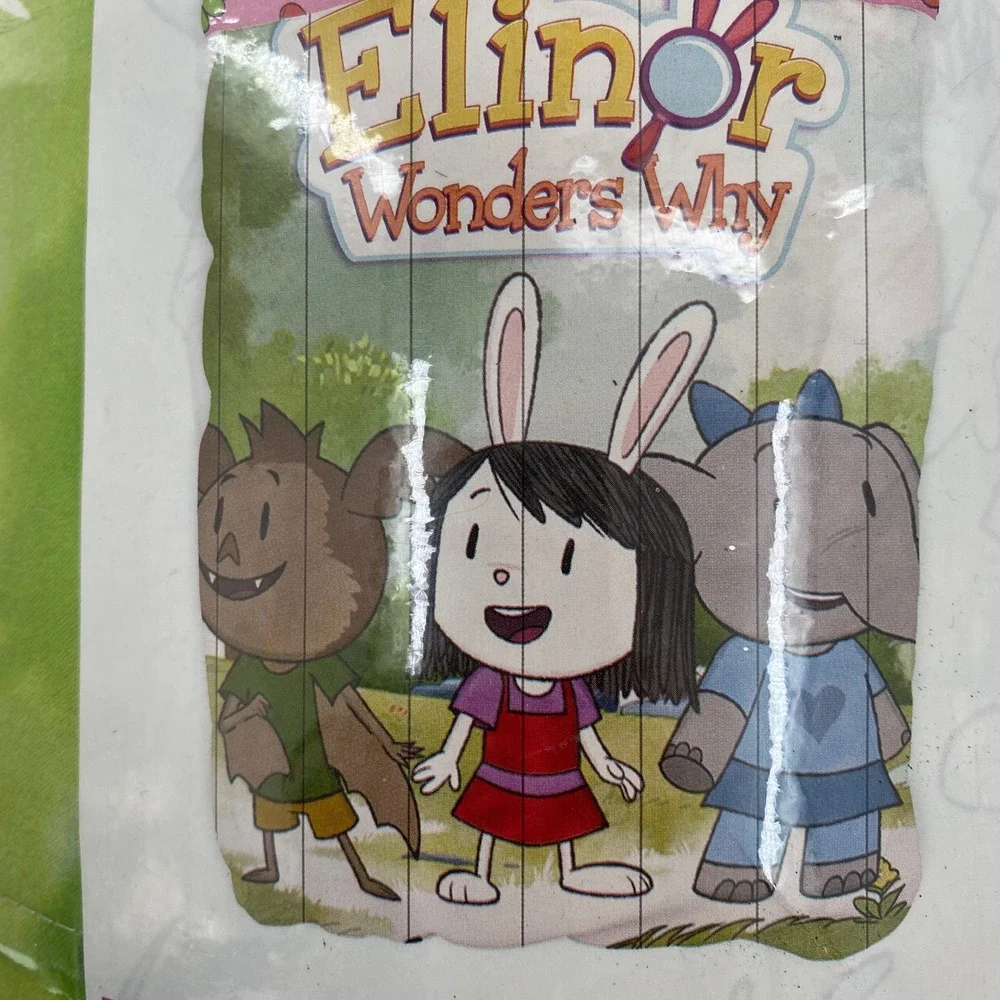 Elinor Wonders Why Comforter Set Kids Twin Green Polka Dot Cotton PBS Animal